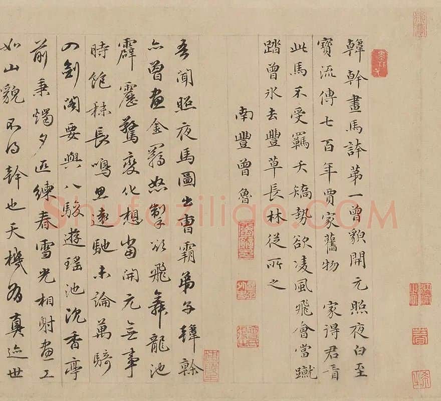 韩干画马图《照夜白图》_04