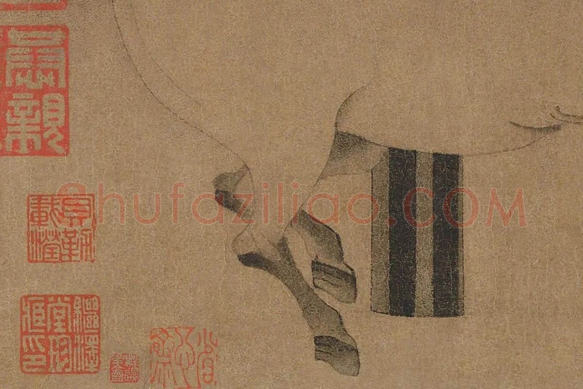 韩干《照夜白图》高清大图局部 (4)