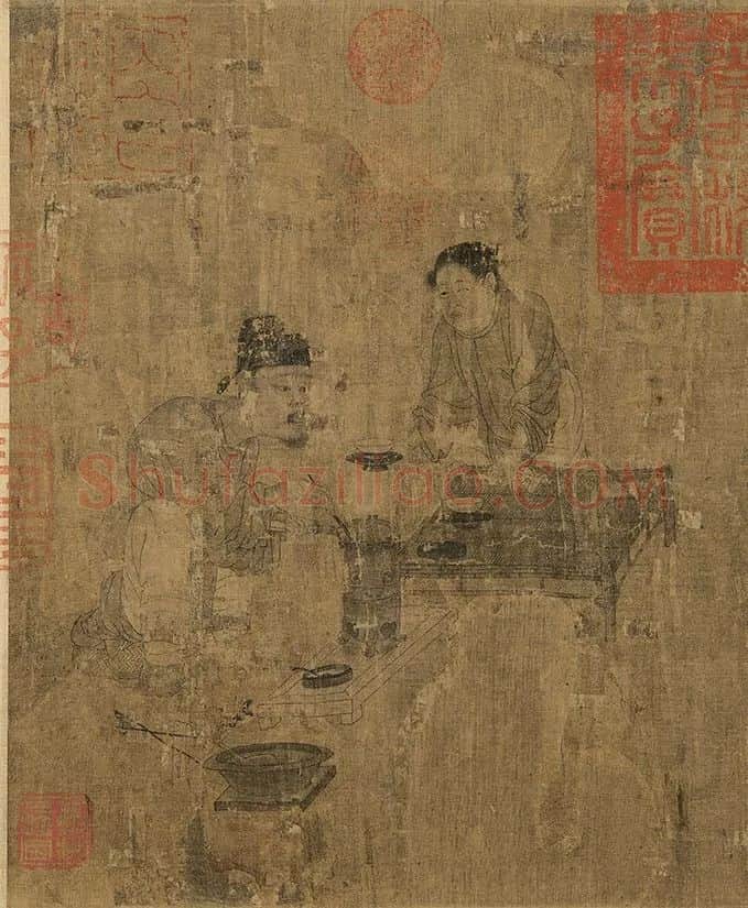 阎立本《萧翼赚兰亭图》辽宁博物馆藏本_05