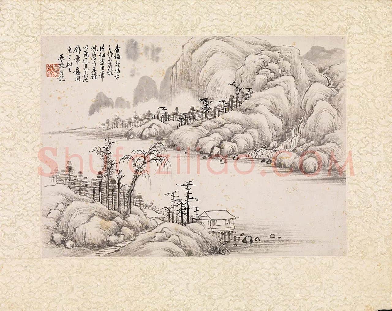 吴大澂仿查梅壑山水