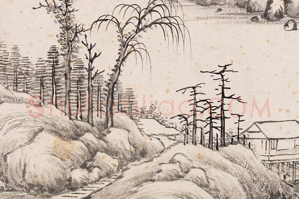 吴大澂仿查梅壑山水局部 (2)