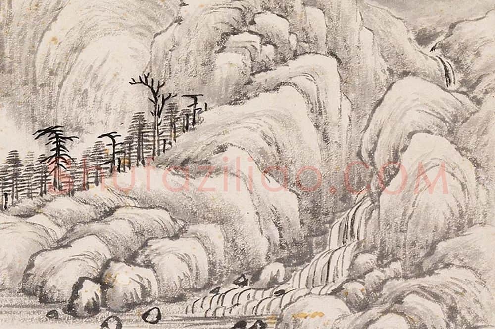 吴大澂仿查梅壑山水局部 (3)
