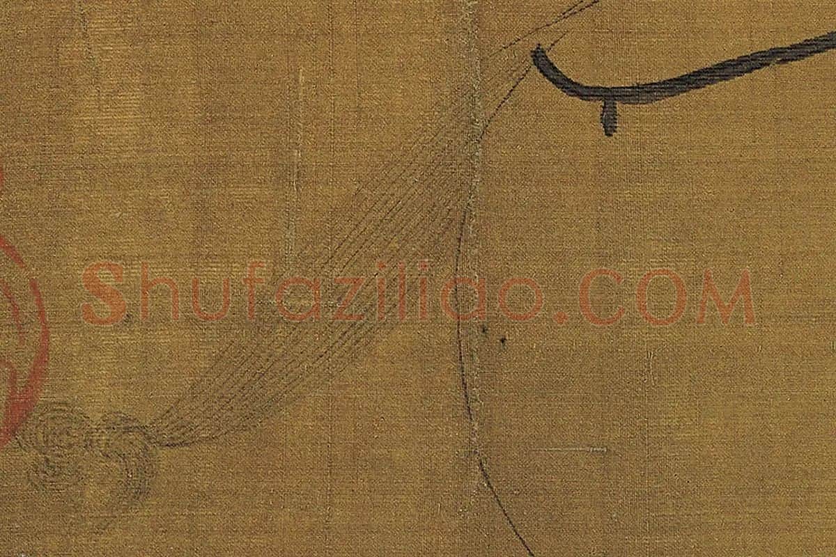 韩干《牧马图》高清大图局部细节 (7)