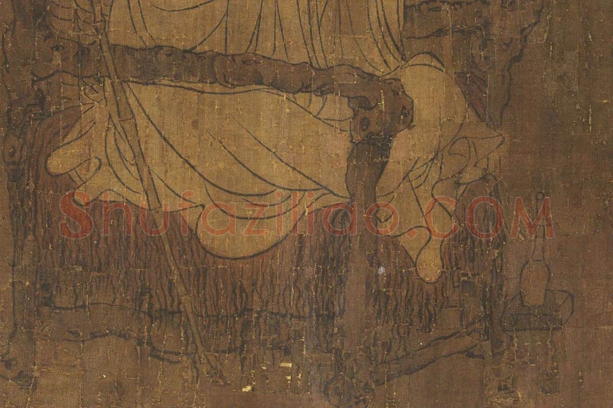 阎立本《萧翼赚兰亭图》卷(南宋摹·台北故宫藏本)高清大图局部 (5)