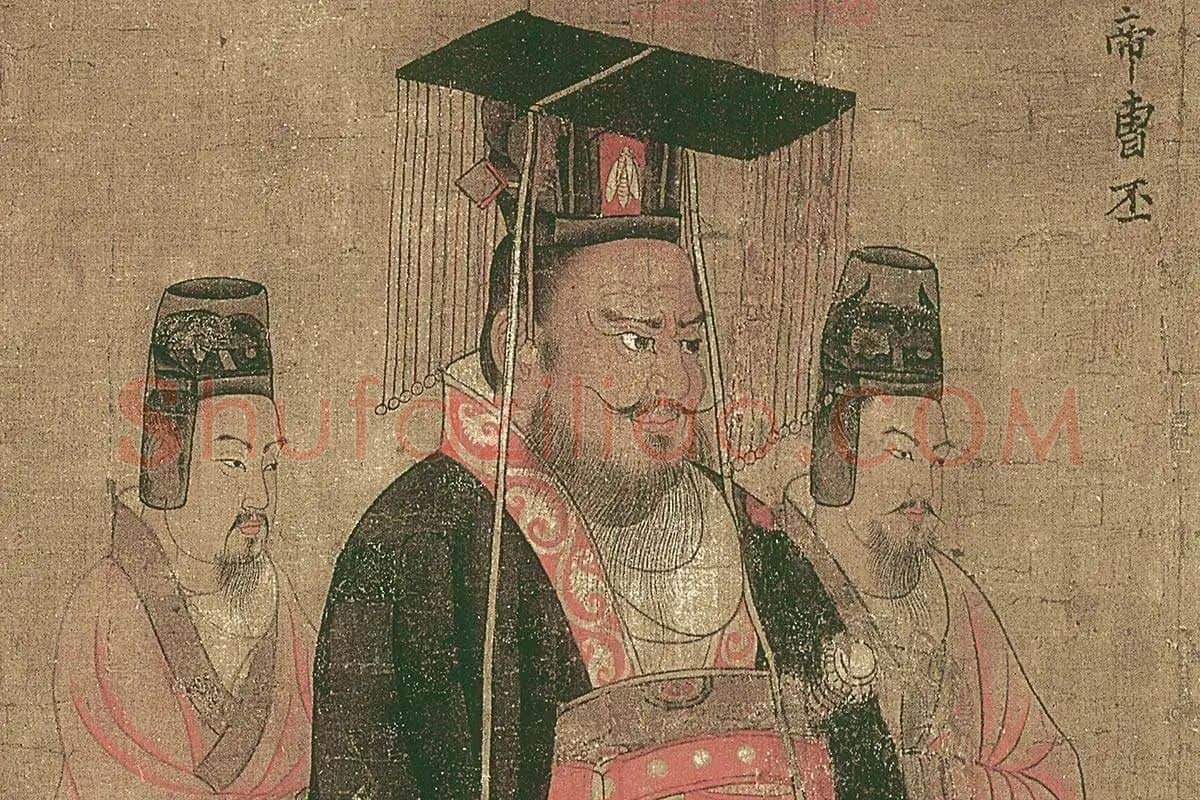 阎立本(传)《历代帝王图》高清大图局部细节 (3)