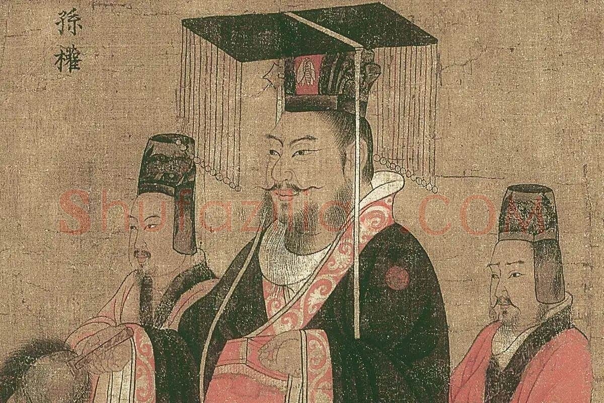 阎立本(传)《历代帝王图》高清大图局部细节 (4)