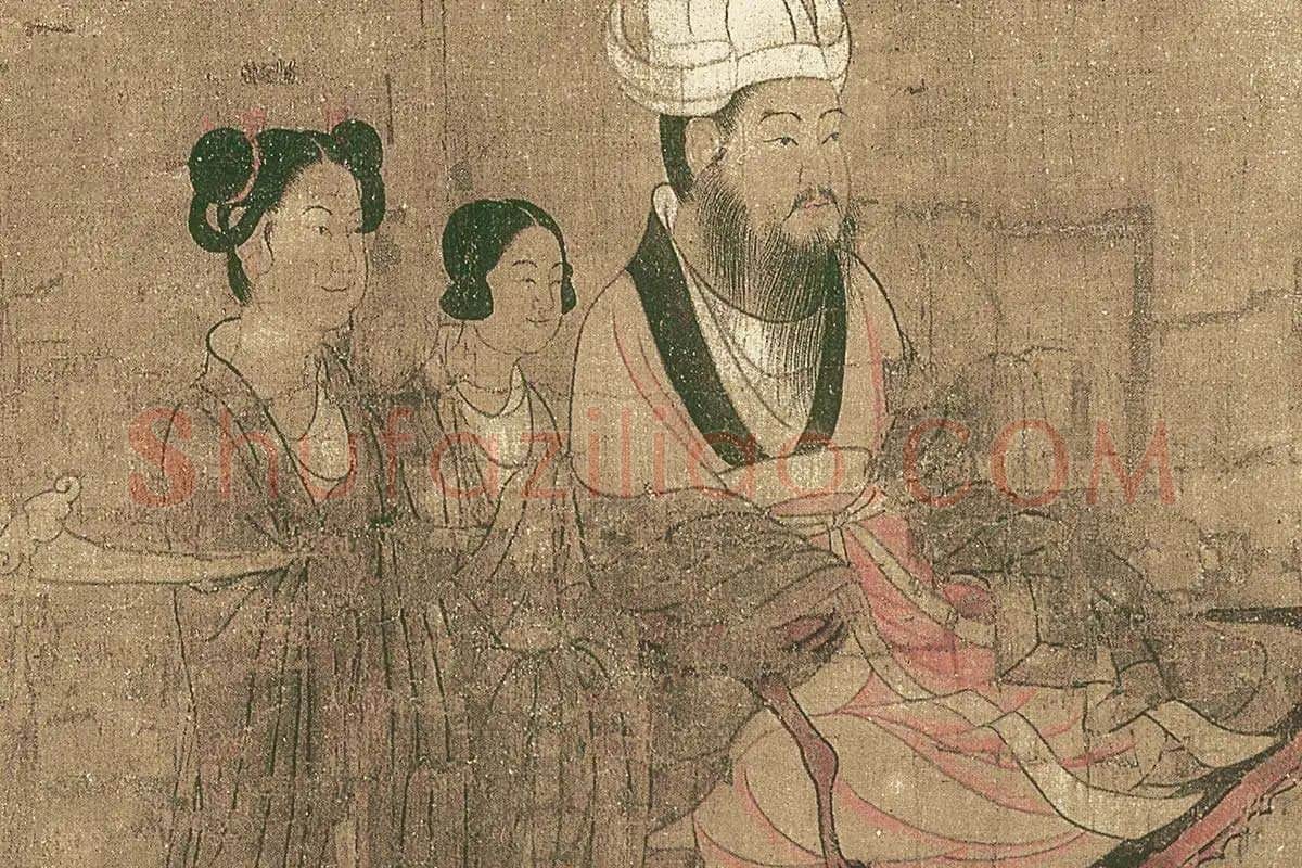 阎立本(传)《历代帝王图》高清大图局部细节 (9)
