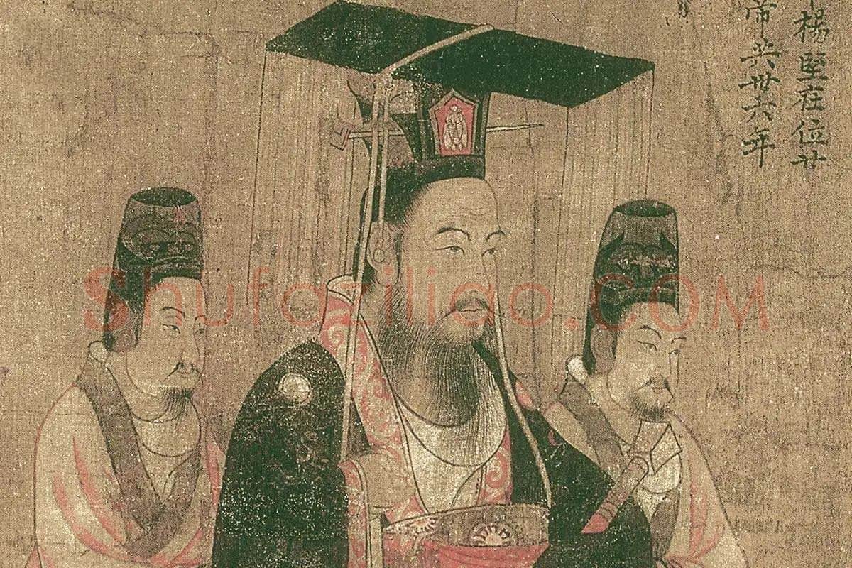 阎立本(传)《历代帝王图》高清大图局部细节 (12)