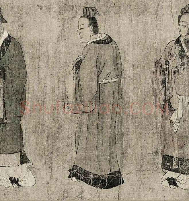 长卷人物画《孔子弟子图卷》_07