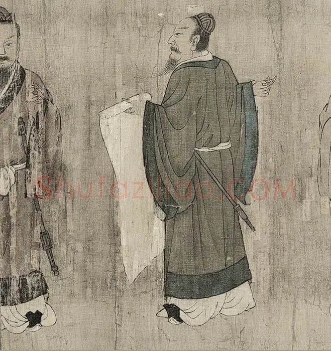 长卷人物画《孔子弟子图卷》_08