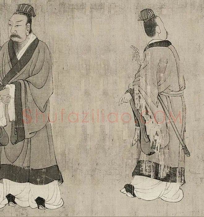 长卷人物画《孔子弟子图卷》_12
