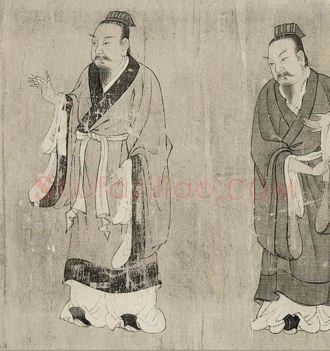 长卷人物画《孔子弟子图卷》_13