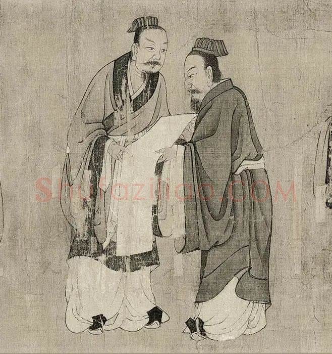 长卷人物画《孔子弟子图卷》_16