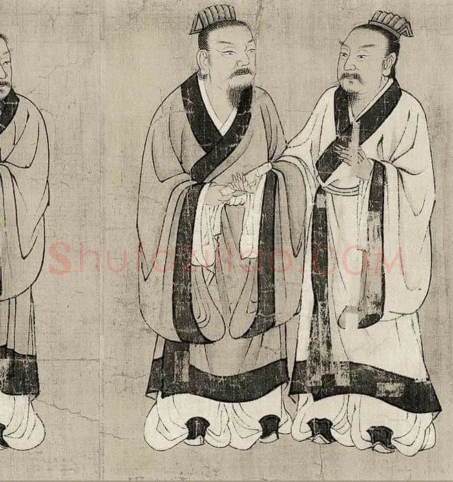 长卷人物画《孔子弟子图卷》_19