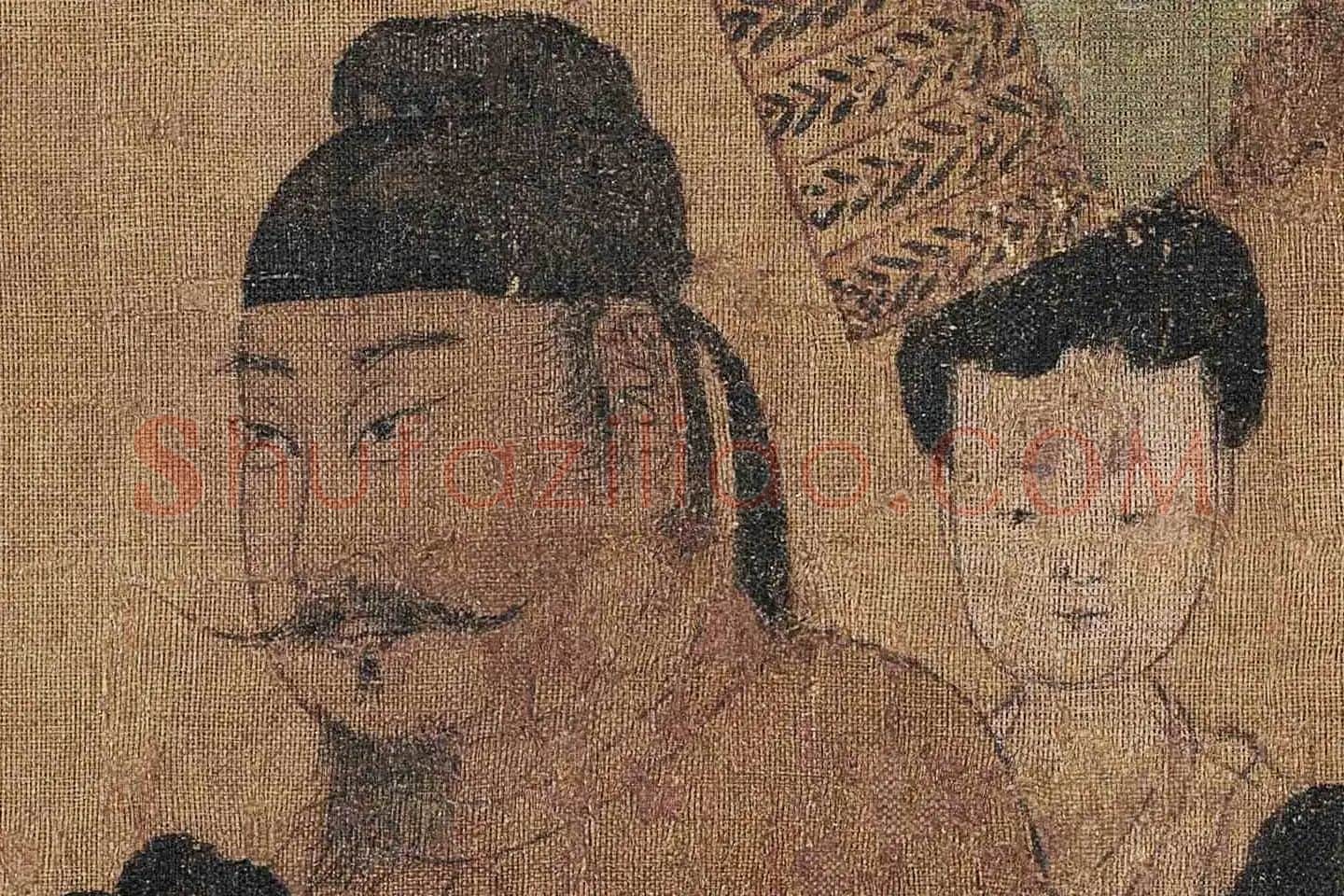 阎立本《步辇图》高清大图局部细节 (2)