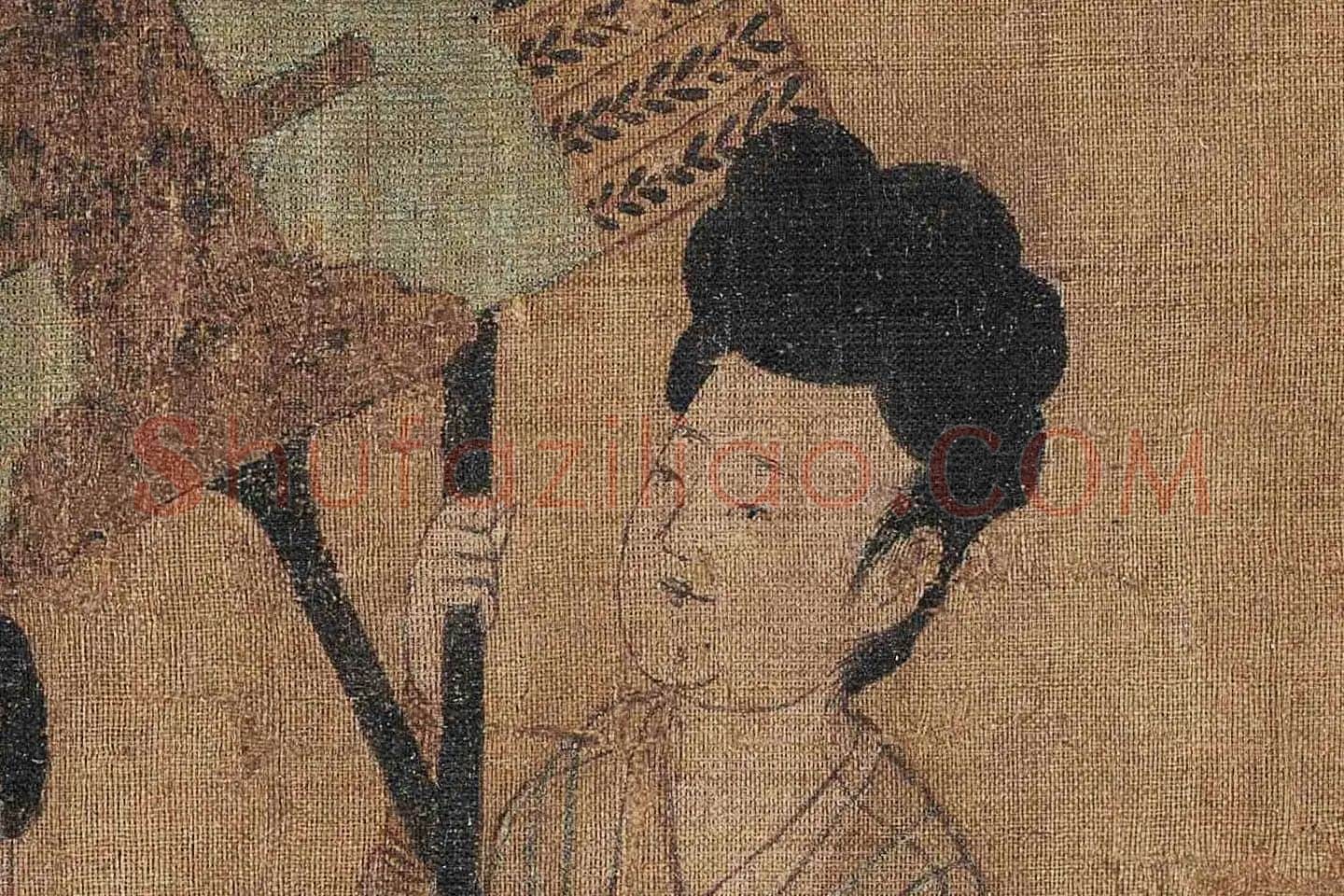 阎立本《步辇图》高清大图局部细节 (3)