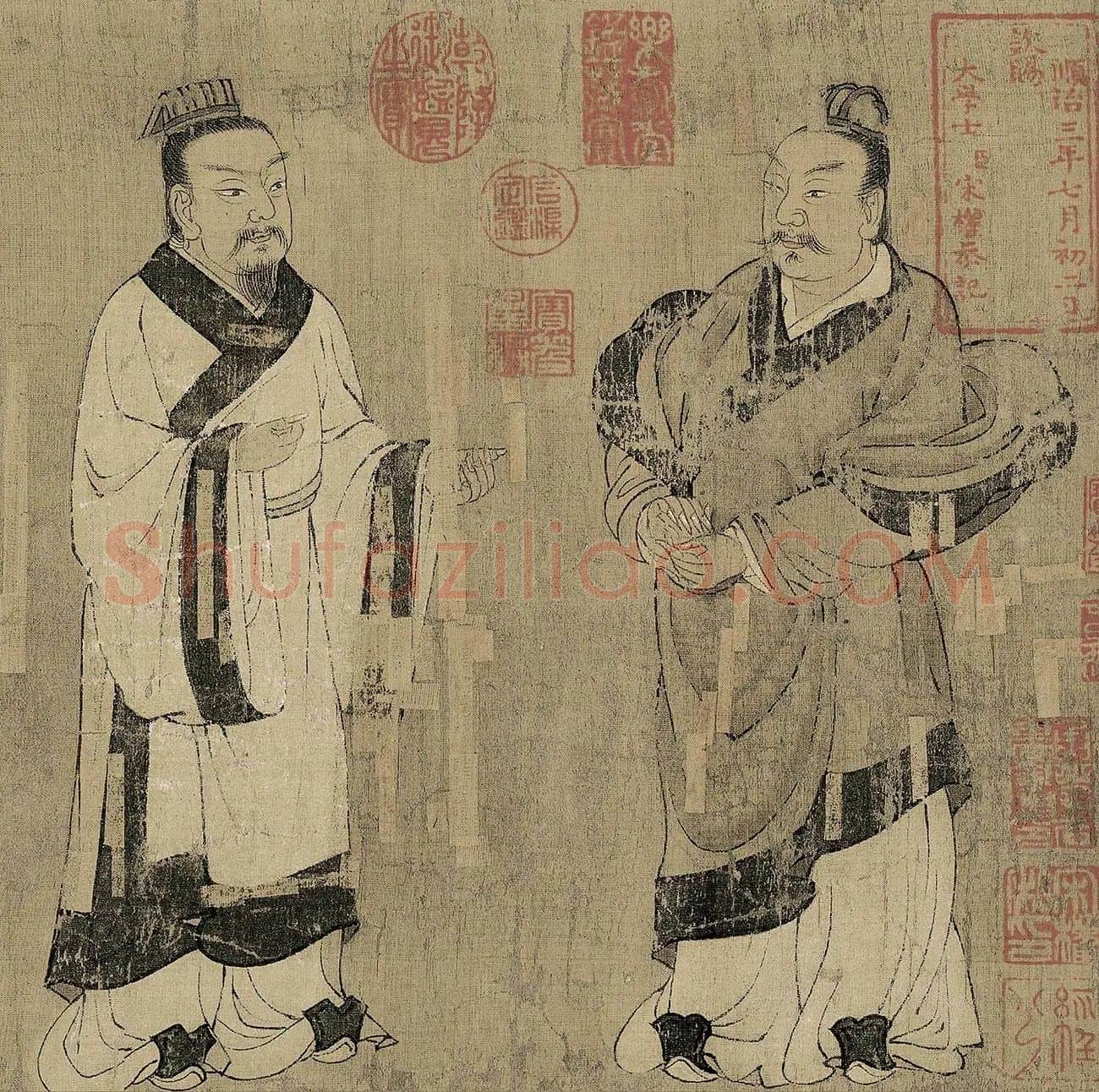 孔子弟子图卷（局部）