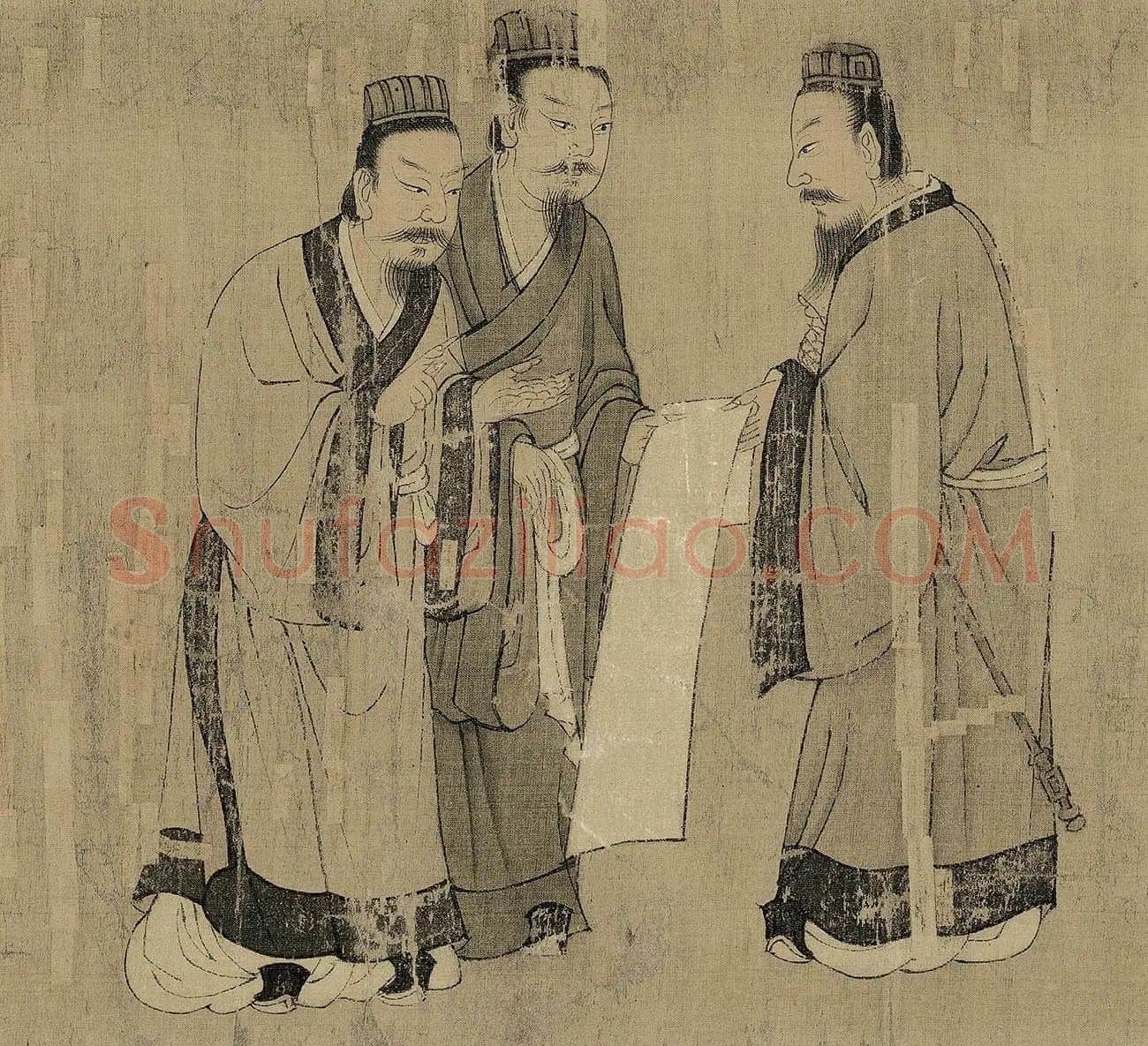 孔子弟子图卷（局部）