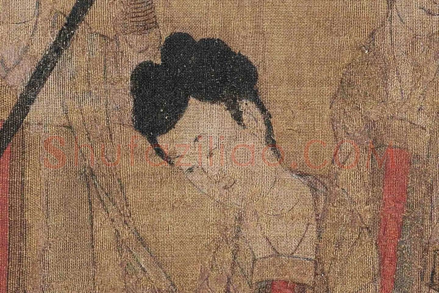阎立本《步辇图》高清大图局部细节 (6)