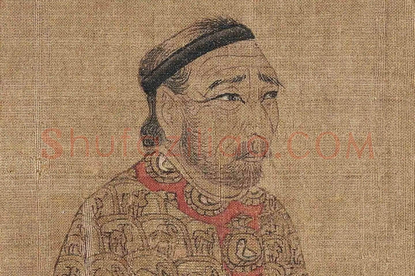阎立本《步辇图》高清大图局部细节 (8)