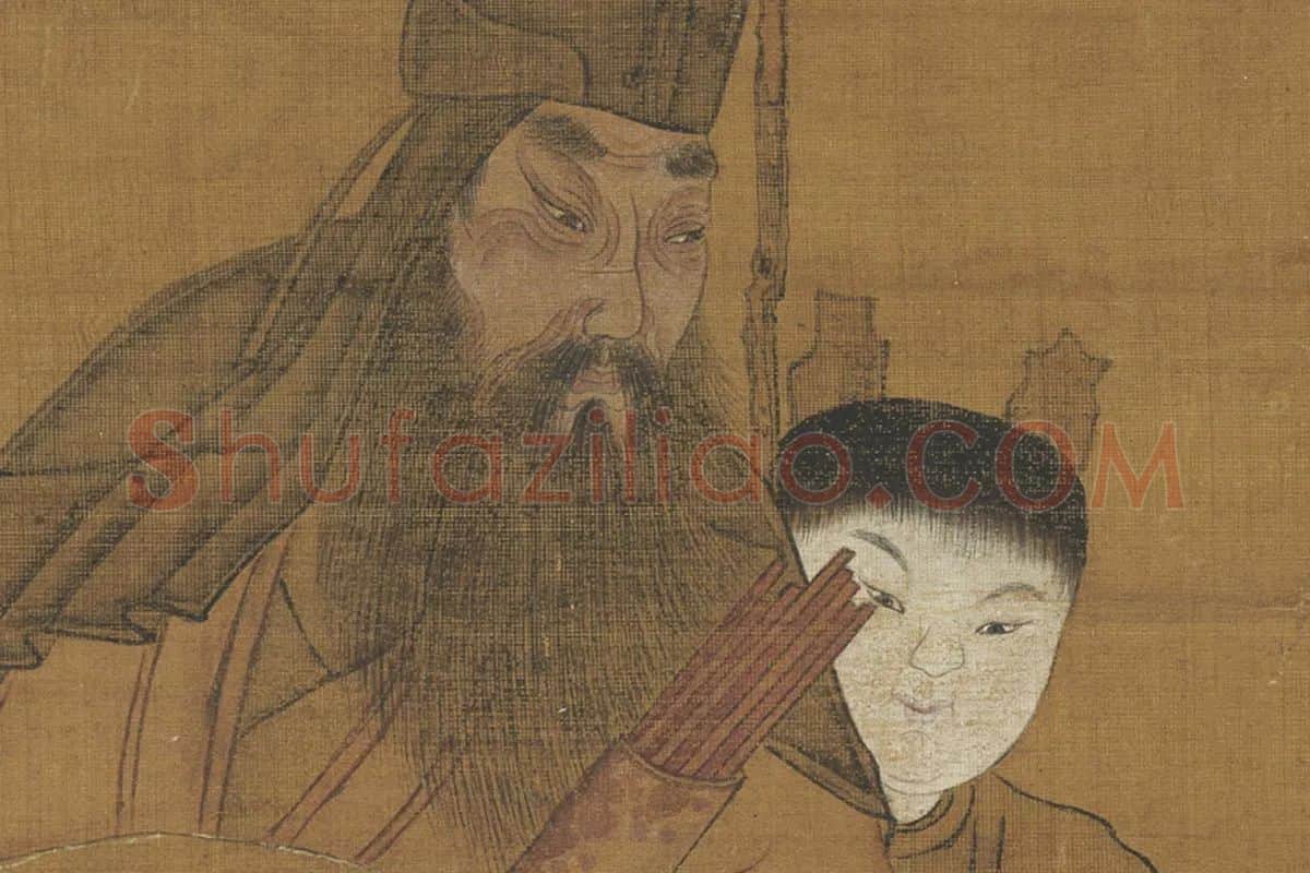 周昉佛道人物画《麻姑仙坛记图》高清大图局部 (1)