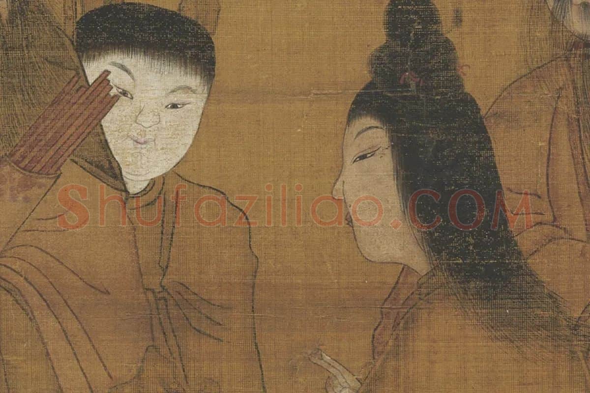 周昉佛道人物画《麻姑仙坛记图》高清大图局部 (2)