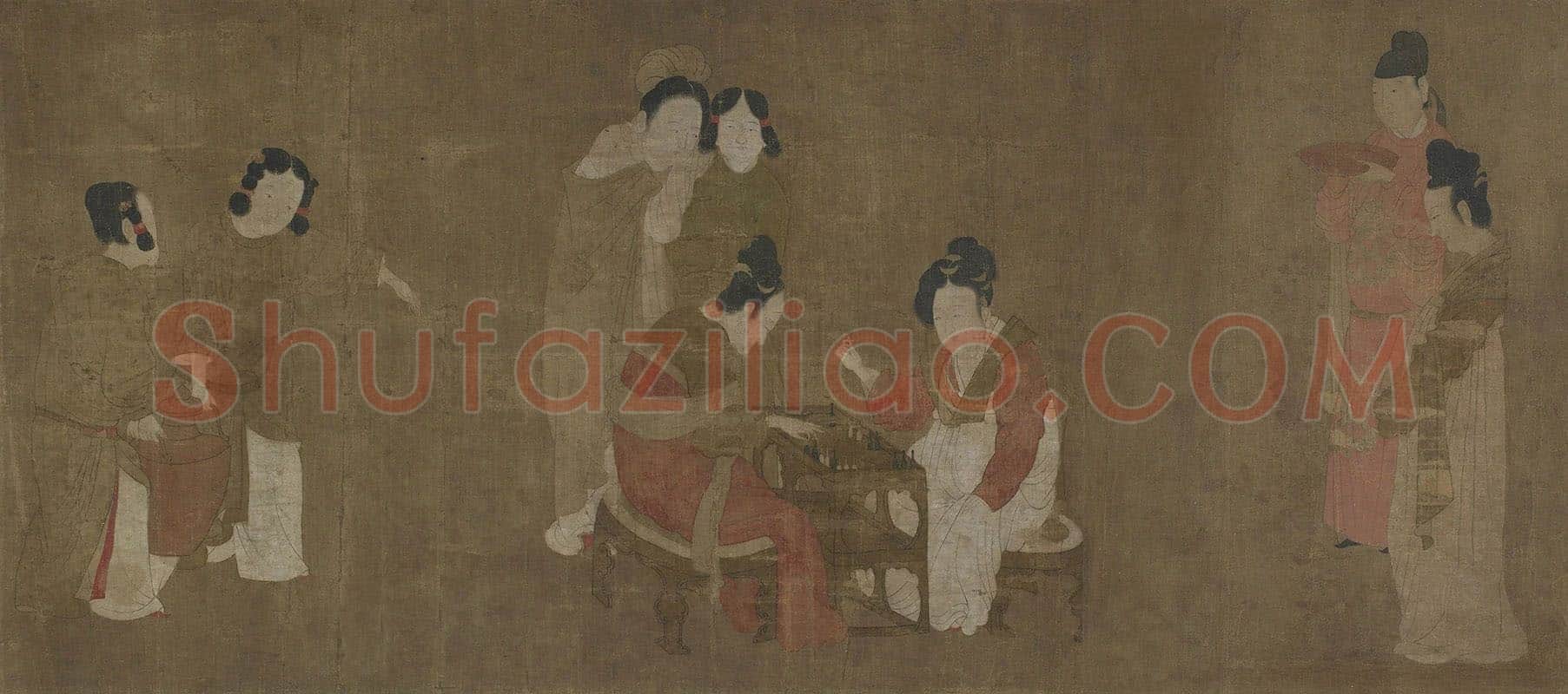 周昉《内人双陆图》(弗利尔美术馆藏本)