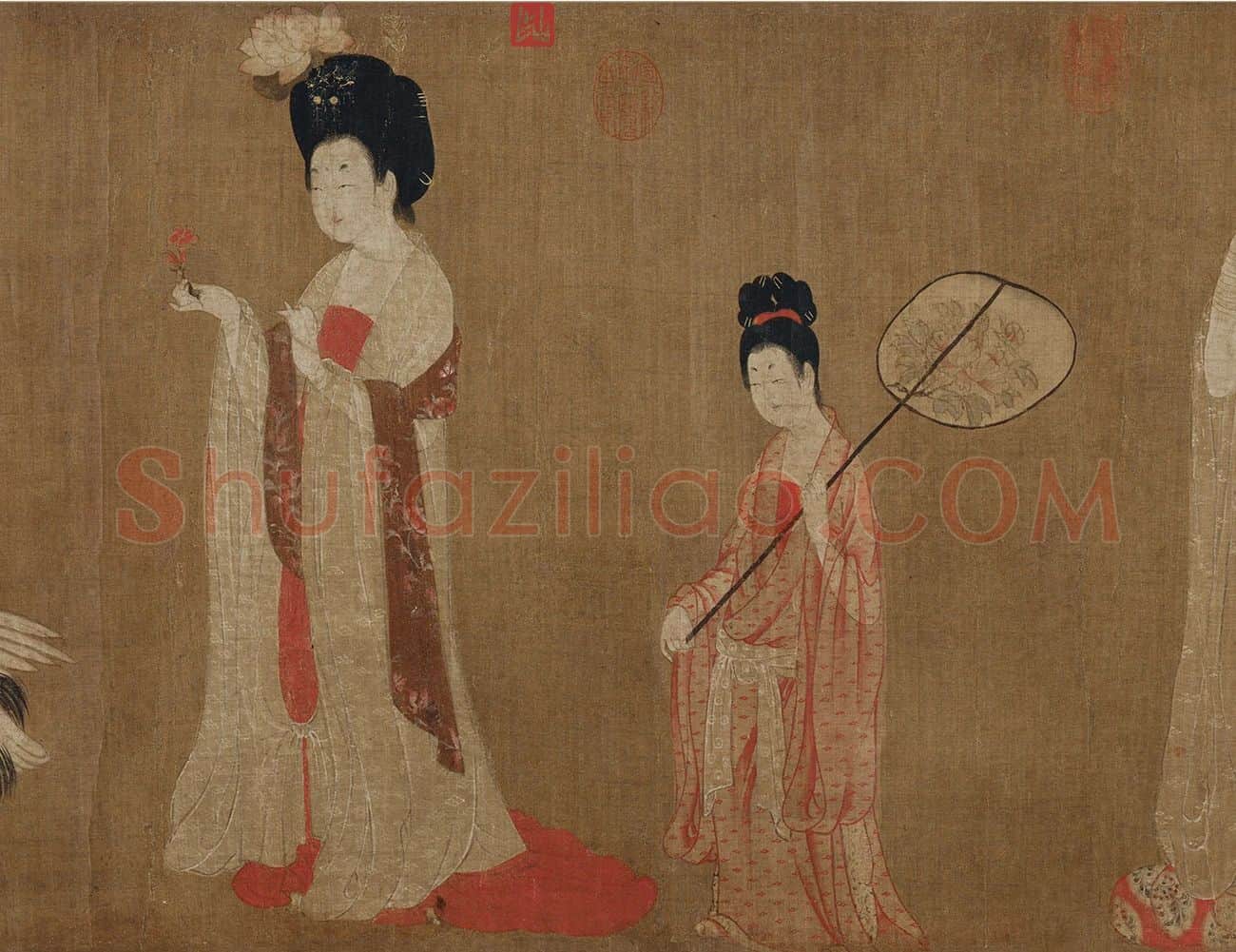 周昉簪花仕女图_03