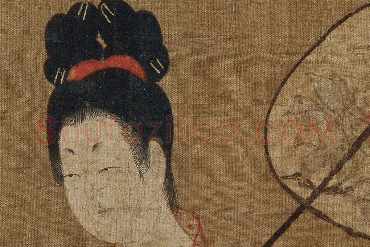 簪花仕女图·高清大图局部细节 (9)