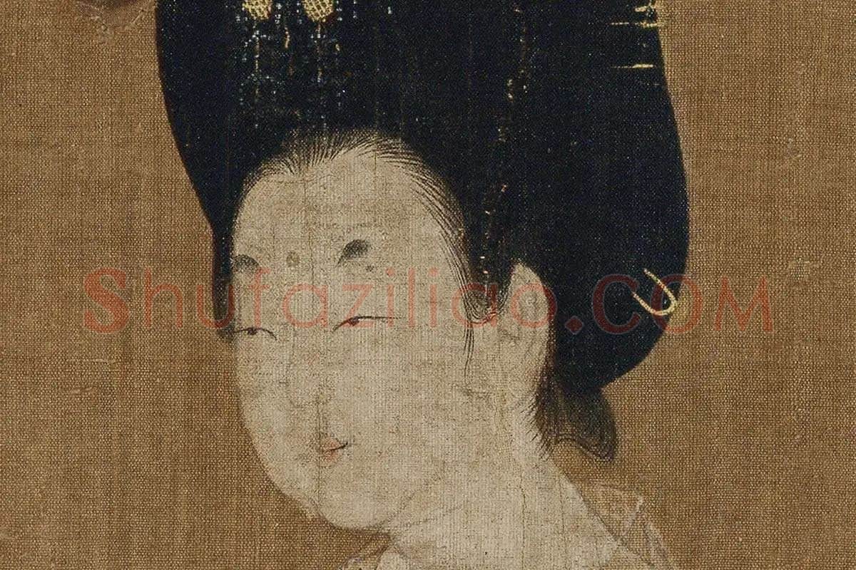 簪花仕女图·高清大图局部细节 (11)