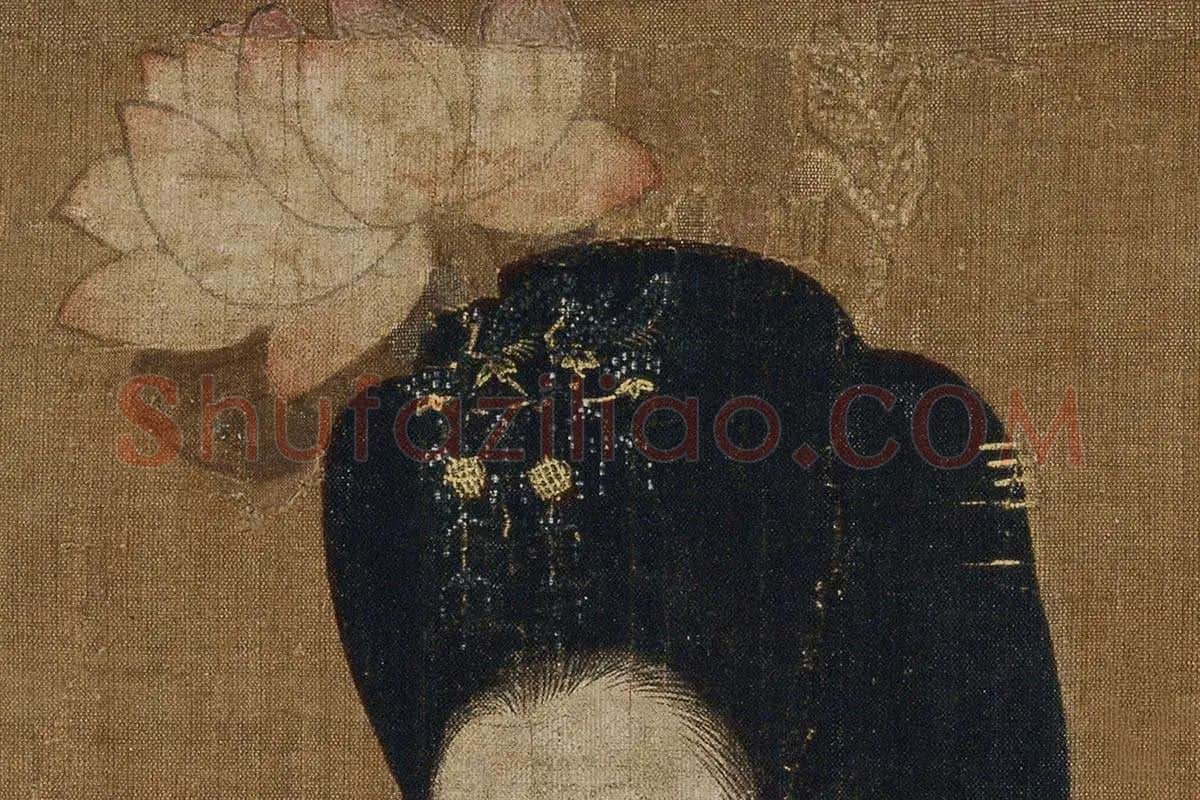 簪花仕女图·高清大图局部细节 (12)