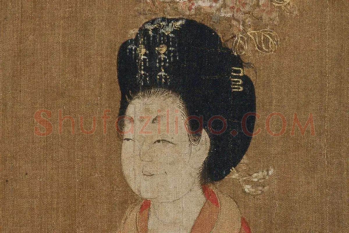 簪花仕女图·高清大图局部细节 (16)