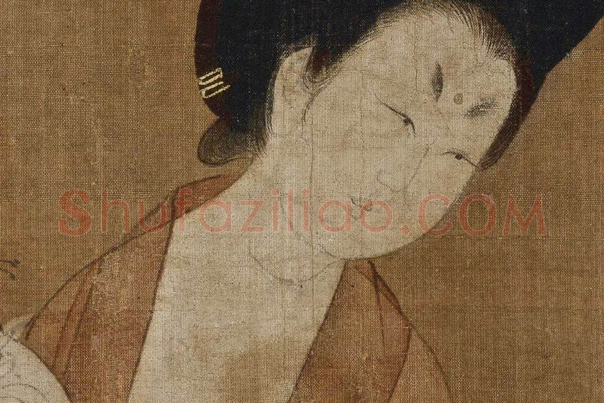 簪花仕女图·高清大图局部细节 (17)