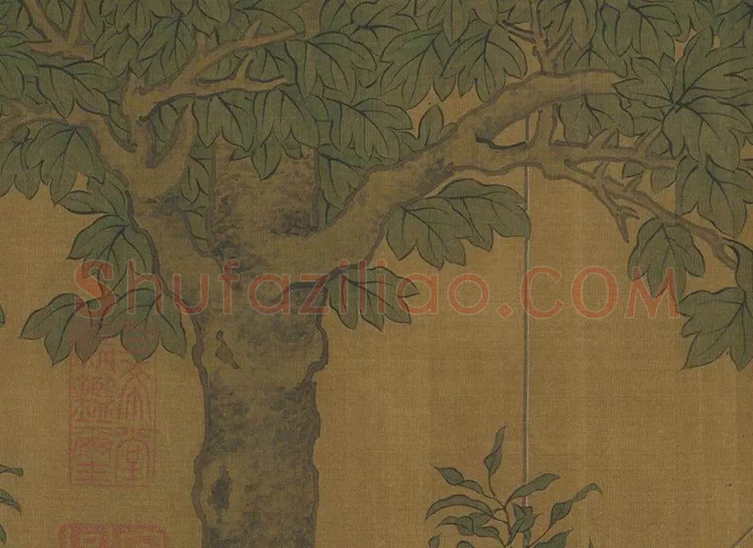 唐代周昉人物画卷《麟趾图卷》局部 (12)