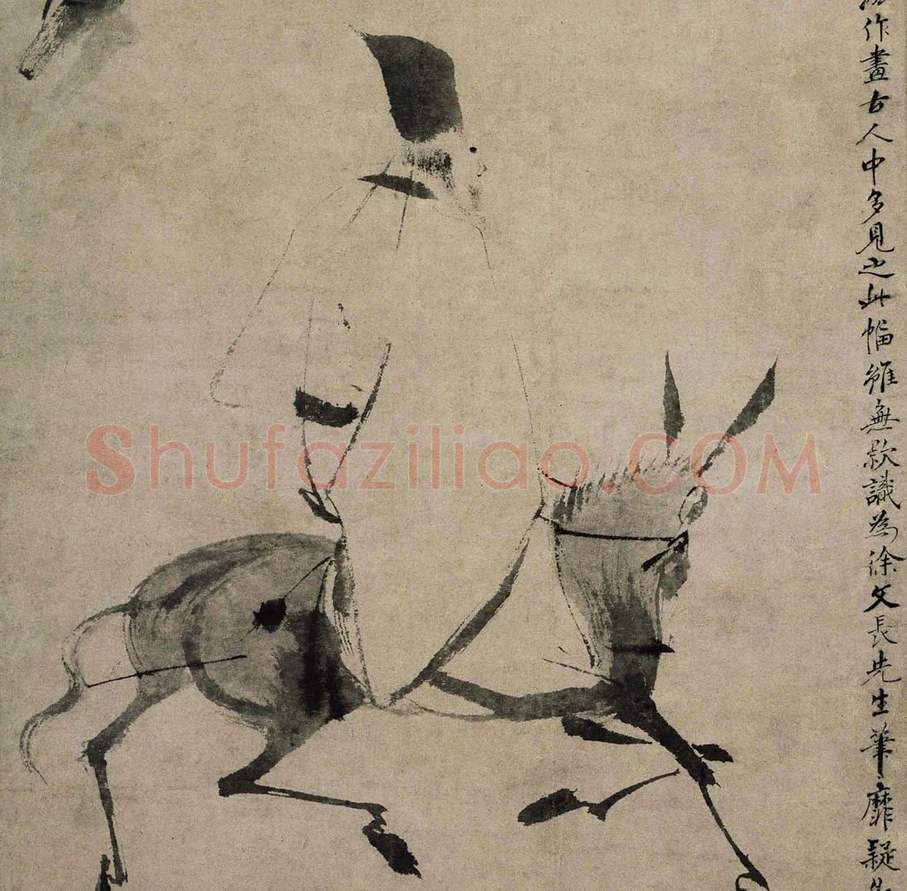 徐渭驴背吟诗图_02