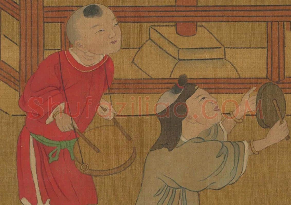 元宵时节人物画卷局部 (3)
