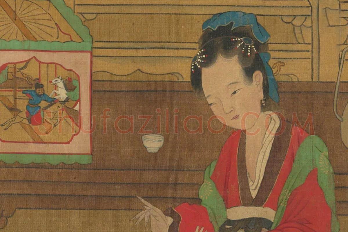 元宵时节人物画卷局部 (5)