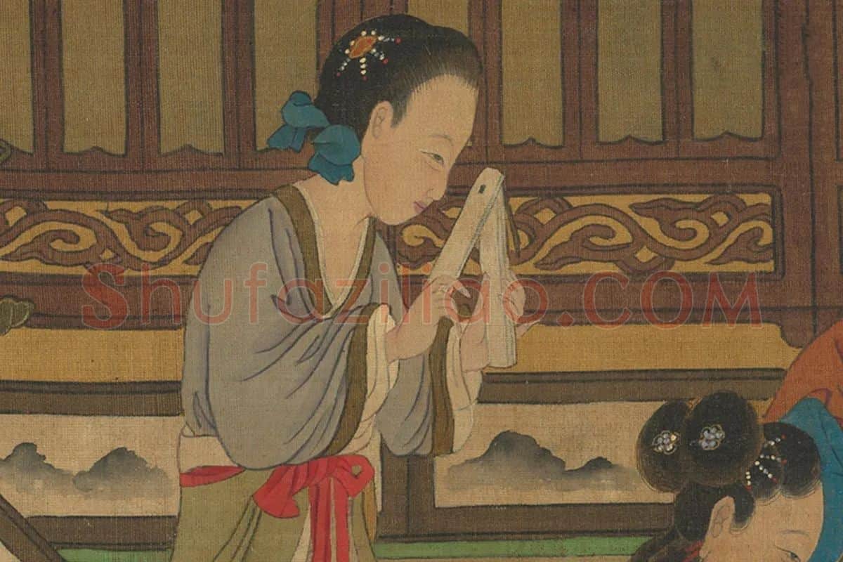 元宵时节人物画卷局部 (8)
