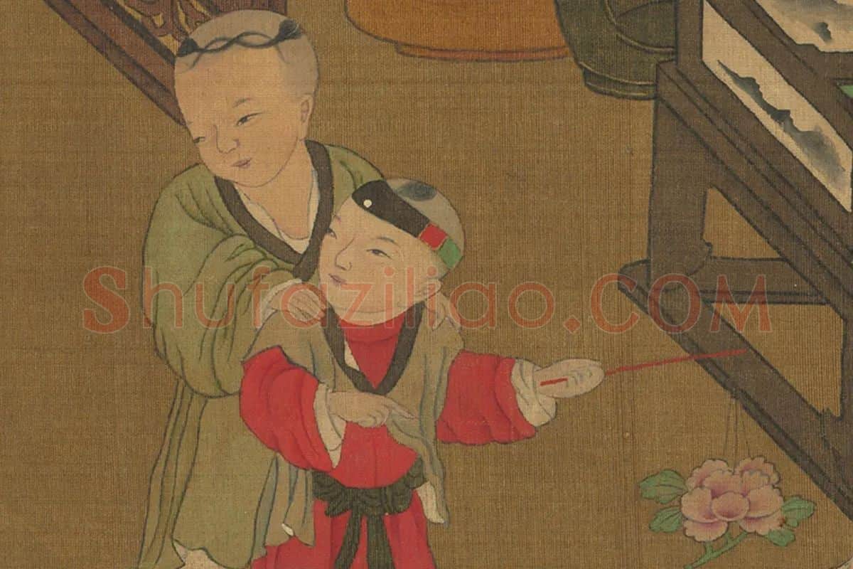 元宵时节人物画卷局部 (9)