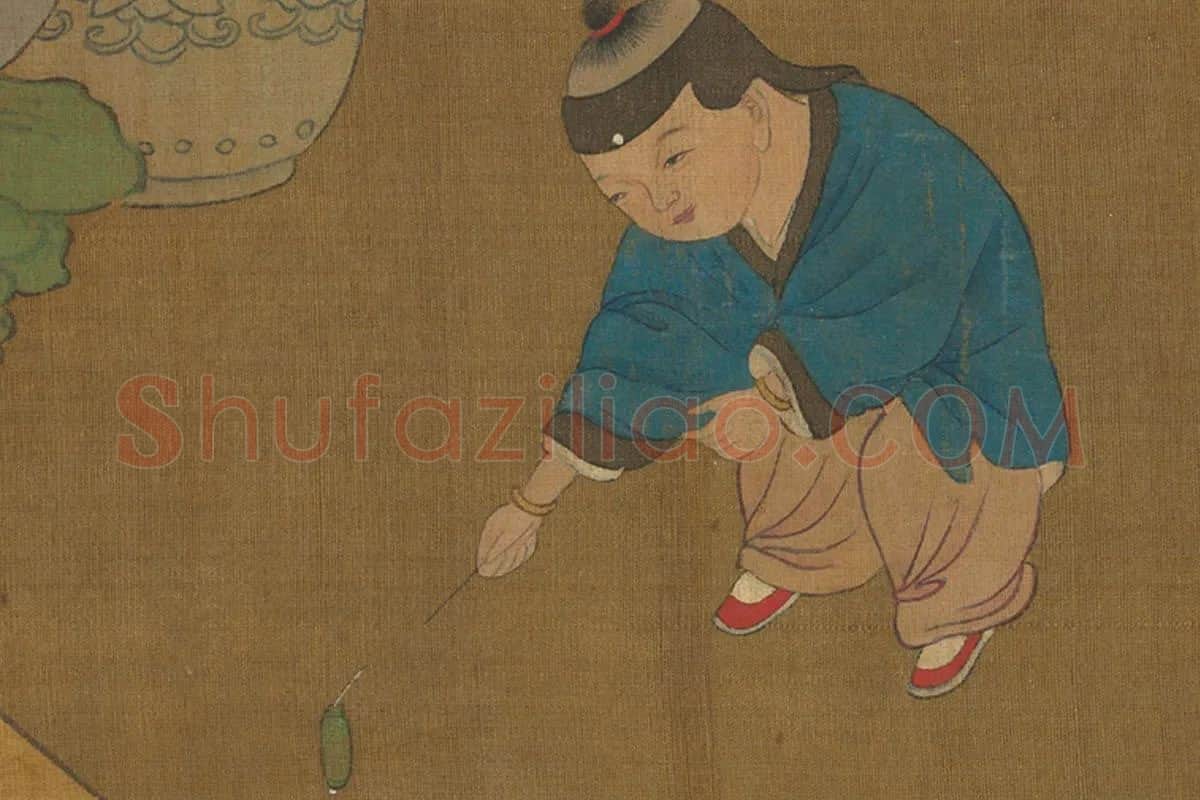 元宵时节人物画卷局部 (10)