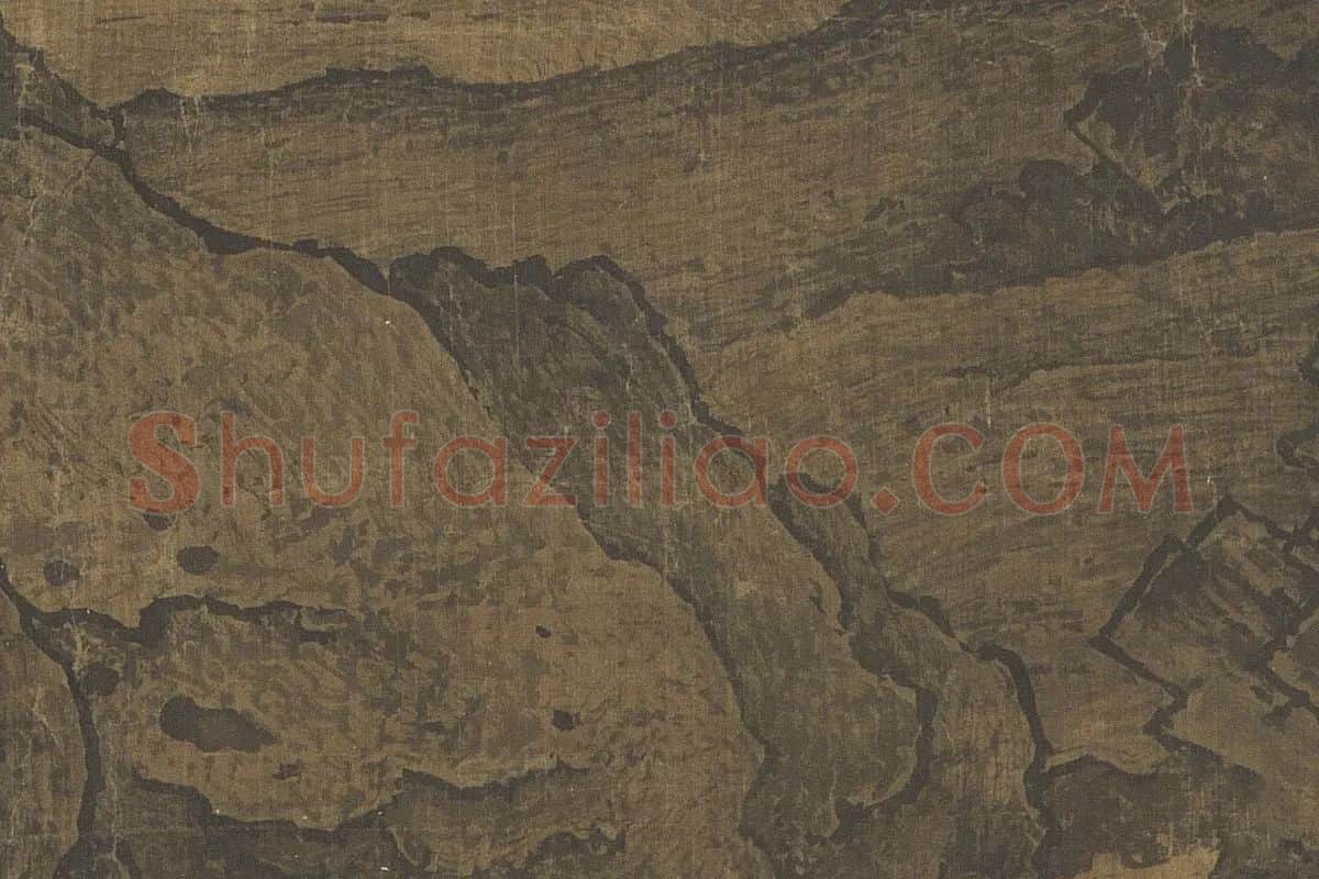 北宋山水画·范宽《溪山行旅图》高清大图局部细节 (7)
