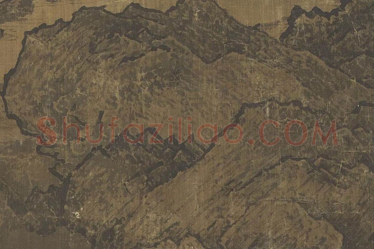 北宋山水画·范宽《溪山行旅图》高清大图局部细节 (8)