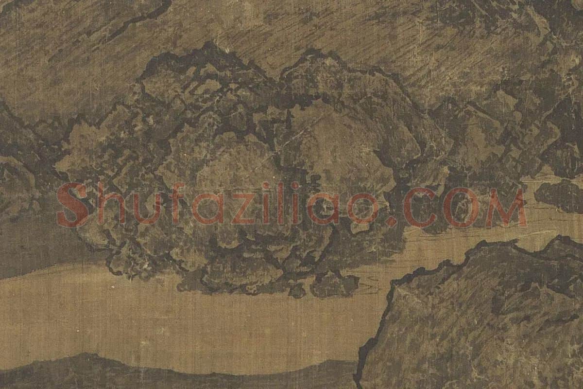 北宋山水画·范宽《溪山行旅图》高清大图局部细节 (9)