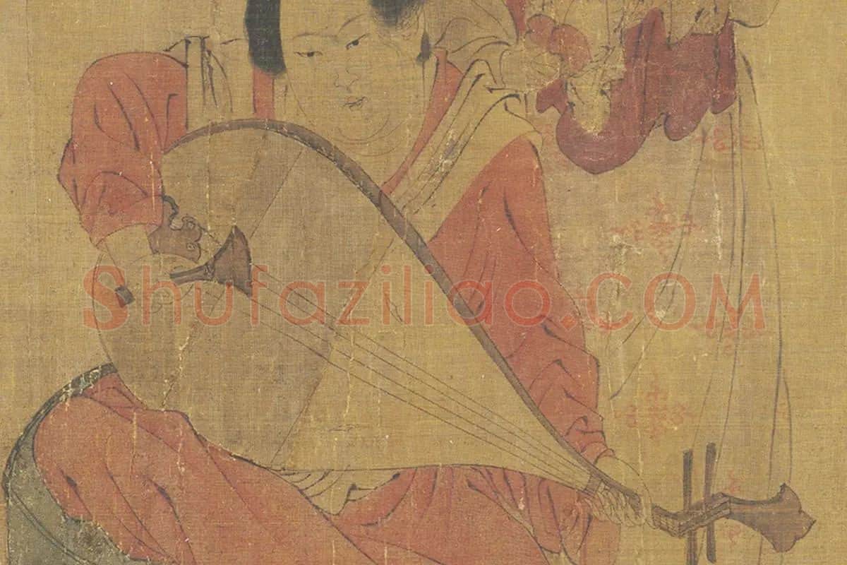 周昉《调婴图卷》 高清大图局部 (6)