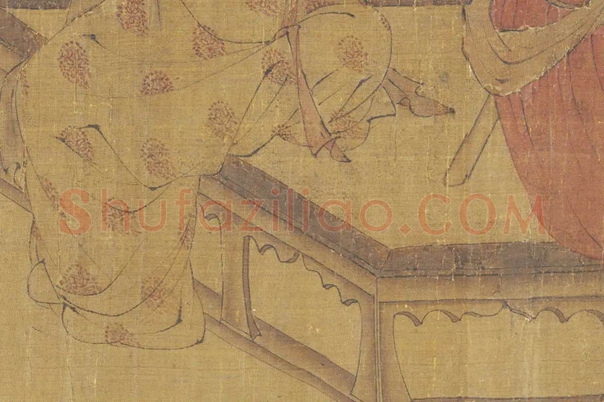 周昉《调婴图卷》 高清大图局部 (10)