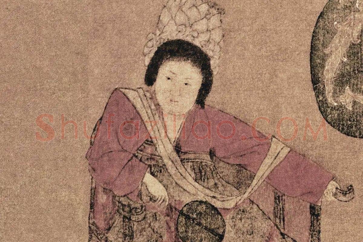 周昉《挥扇仕女图》局部 (2)