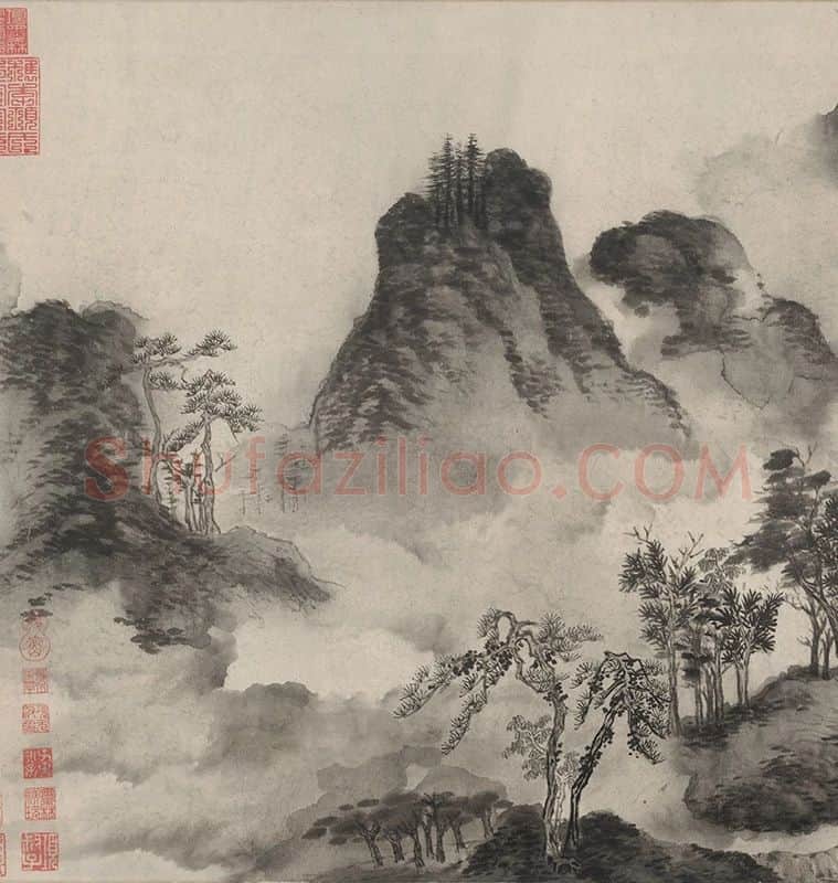文徵明烟江叠嶂图卷_02