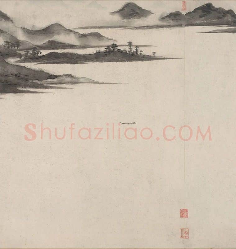 文徵明烟江叠嶂图卷_11