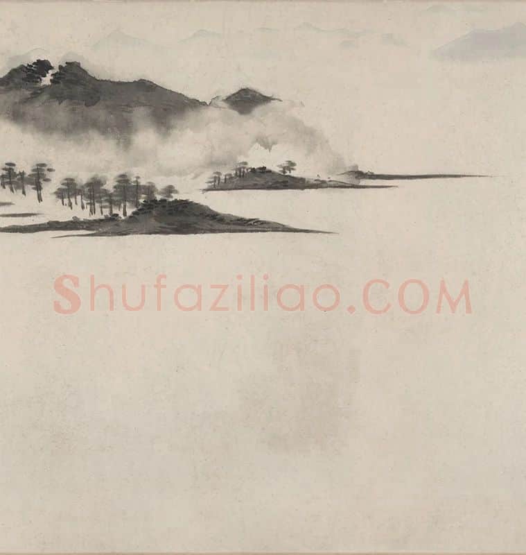 文徵明烟江叠嶂图卷_13