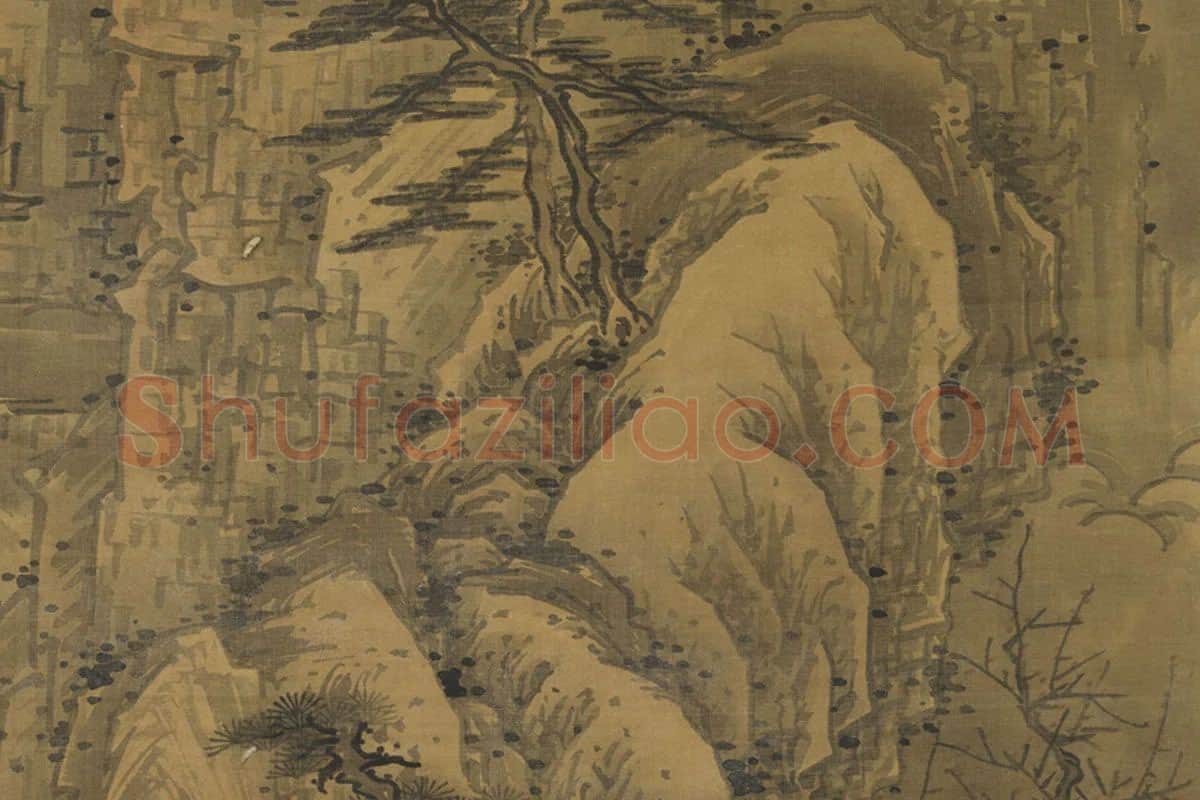 仙山主题山水画《海山图》局部 (2)